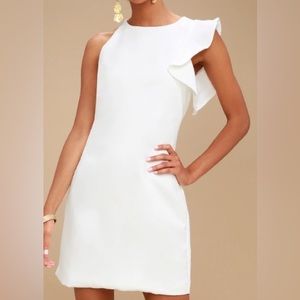 White One-Shoulder Dress